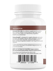 Close-up of Vinco OsteoSheath4 capsules highlighting bioavailable calcium.