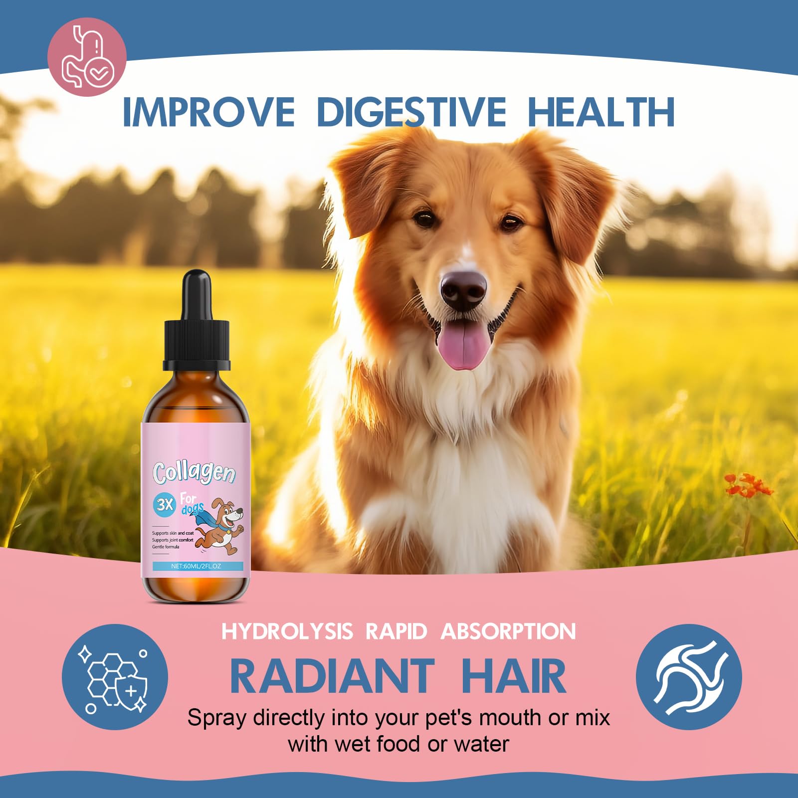 Vincofoo Healthy Petz collagen suitable for all breeds and all ages
