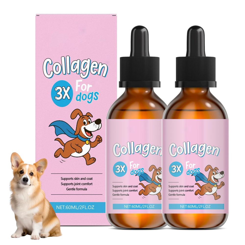 Vincofoo Healthy Petz collagen bottle pour showing easy dosing and daily routine benefit