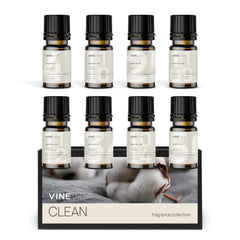Vinevida set of 8 clean scents for candle making bottle pour offers cozy aroma options.