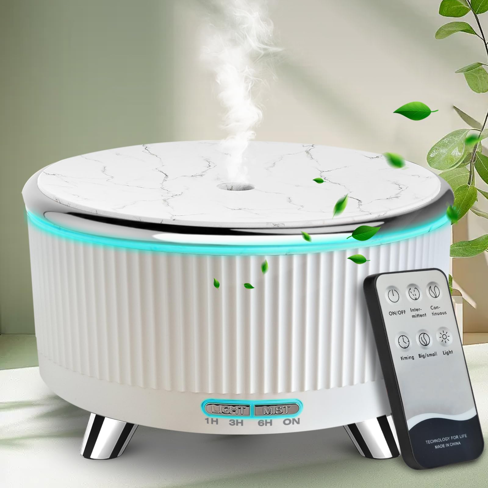 Vinfucher diffuser with 7-color LED lights for ambient room lighting