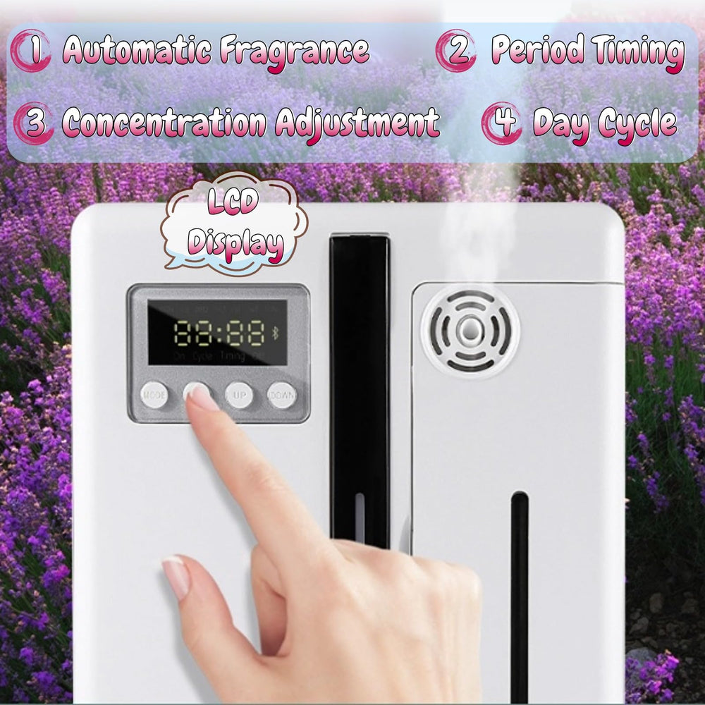 VINGVO Scent Diffuser app control enables scheduling.