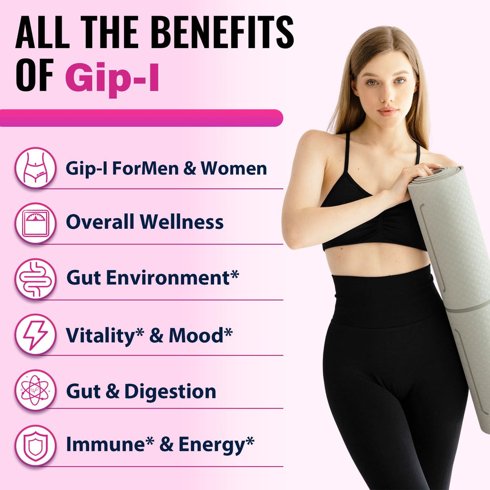 VINNETLLOY G1P Akkermansia probiotic visual emphasizing gut balance.