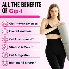 VINNETLLOY G1P Akkermansia probiotic visual emphasizing gut balance.