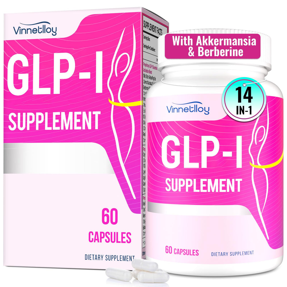 VINNETLLOY GLP-l supplement bottle front view for daily use