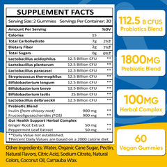 VIOAFSLSE gummies closeup with chewy texture for convenient digestive support.