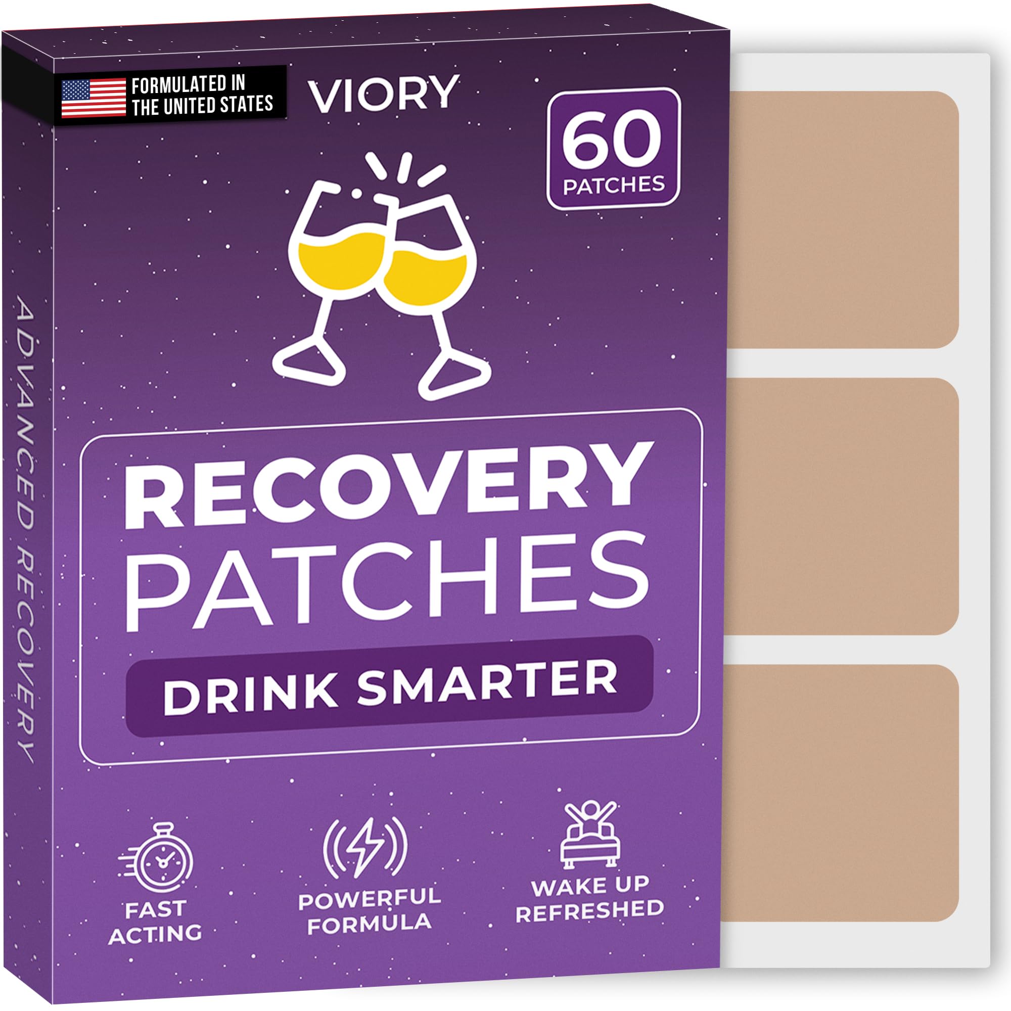 VIORY Recovery Patch on skin shows easy, skin-friendly application.