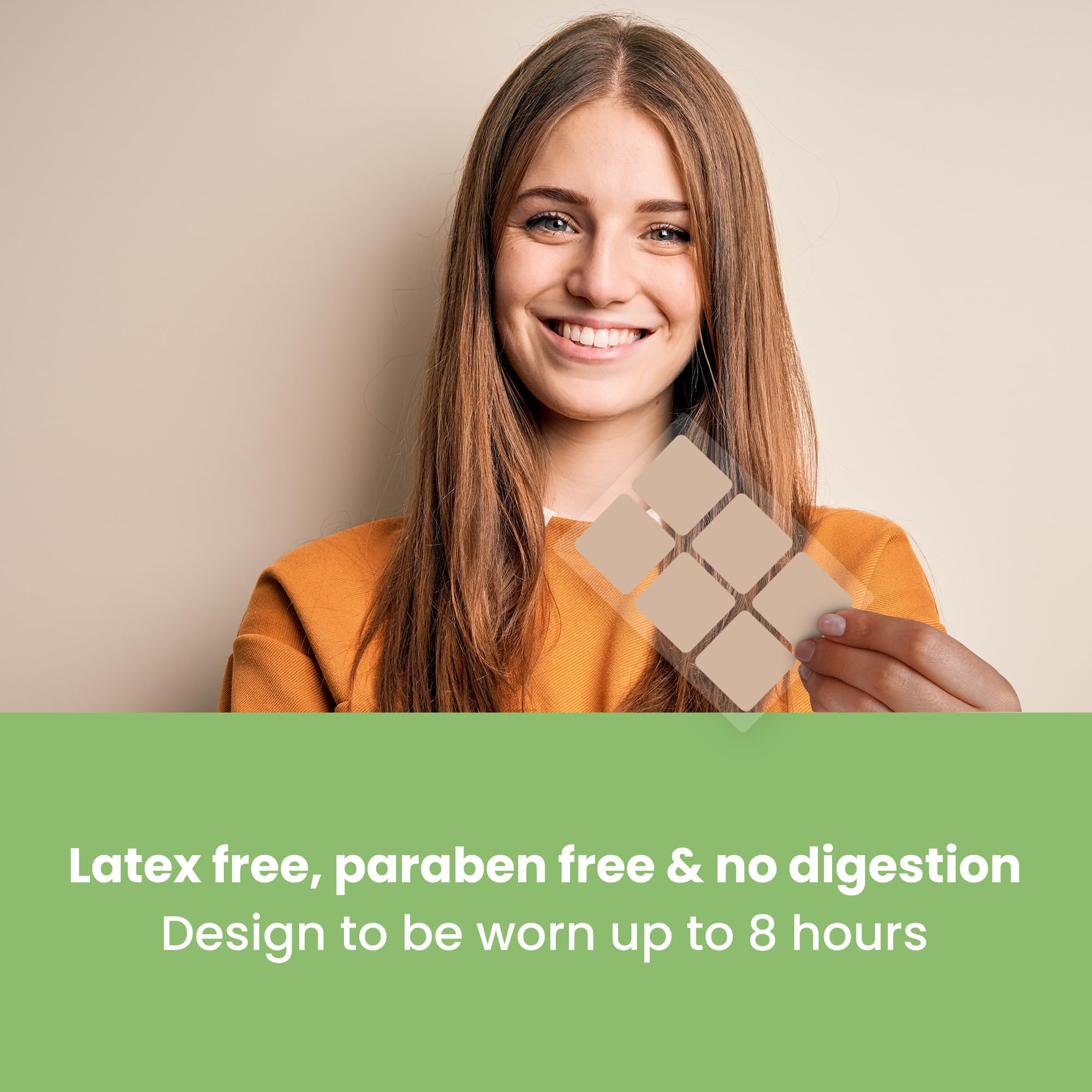 VIORY Zinc Patches worn for up to eight hours on skin