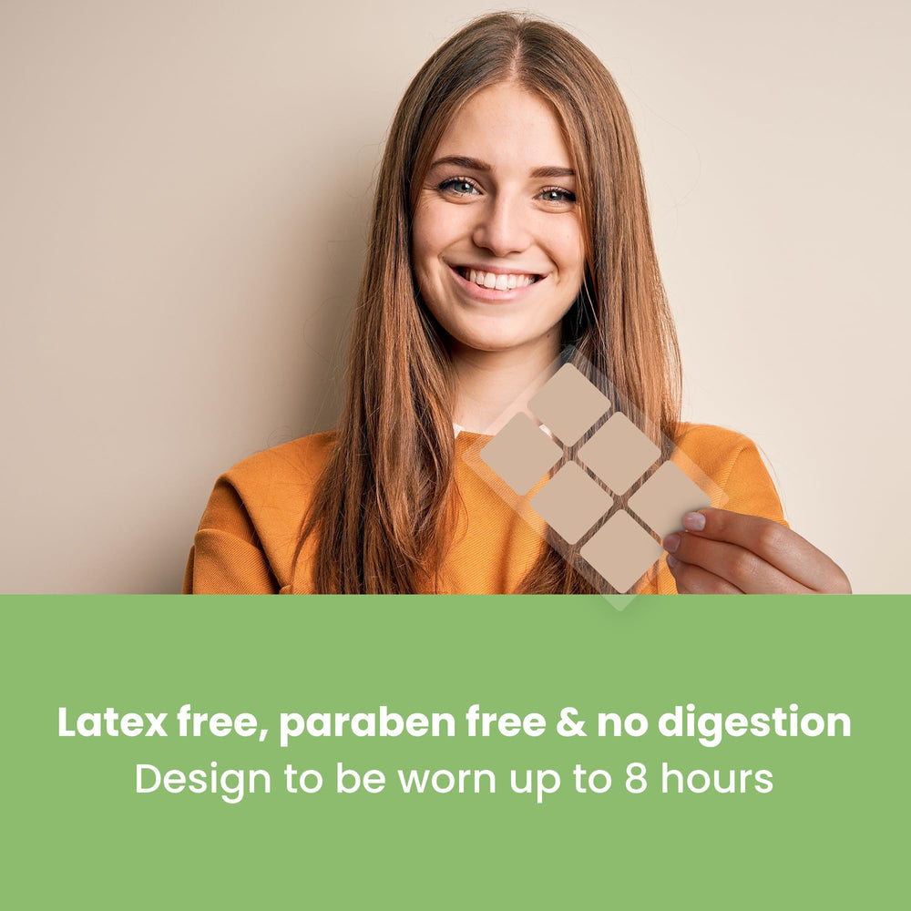 VIORY Zinc Patches worn for up to eight hours on skin