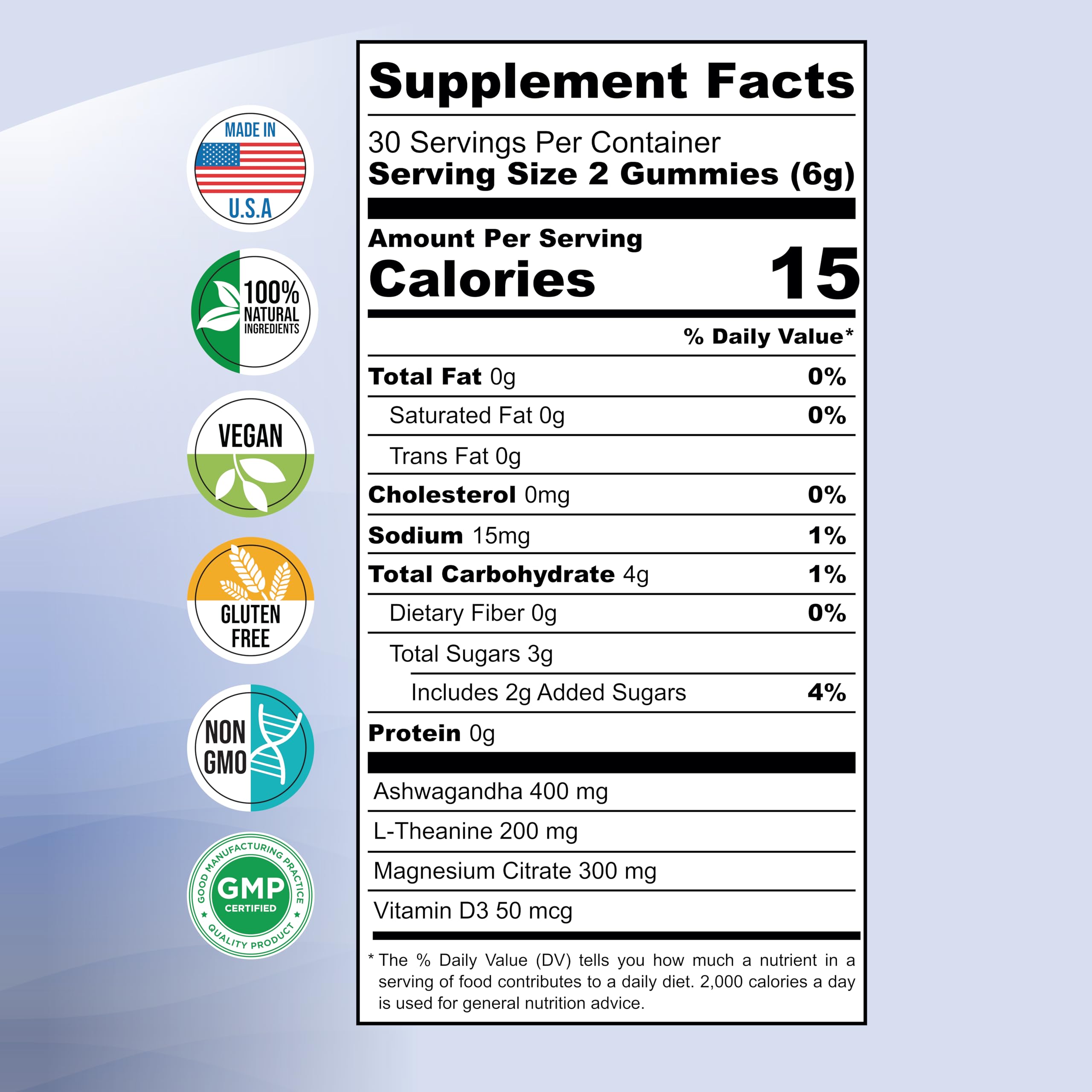 Freshness-lock packaging keeps VIRC Ashwagandha Gummies fresh.