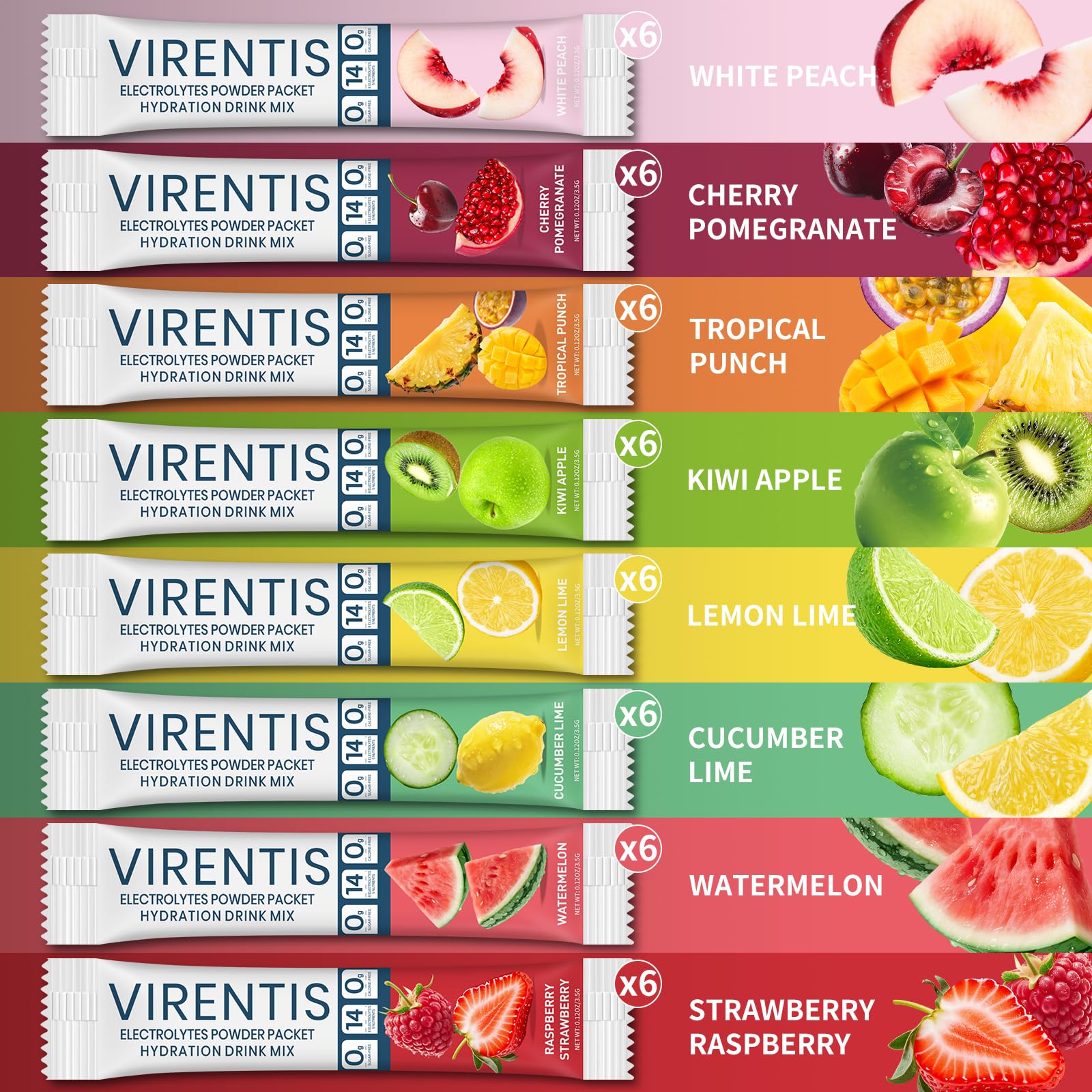 Virentis eight-flavors display highlights flavor variety for every preference.