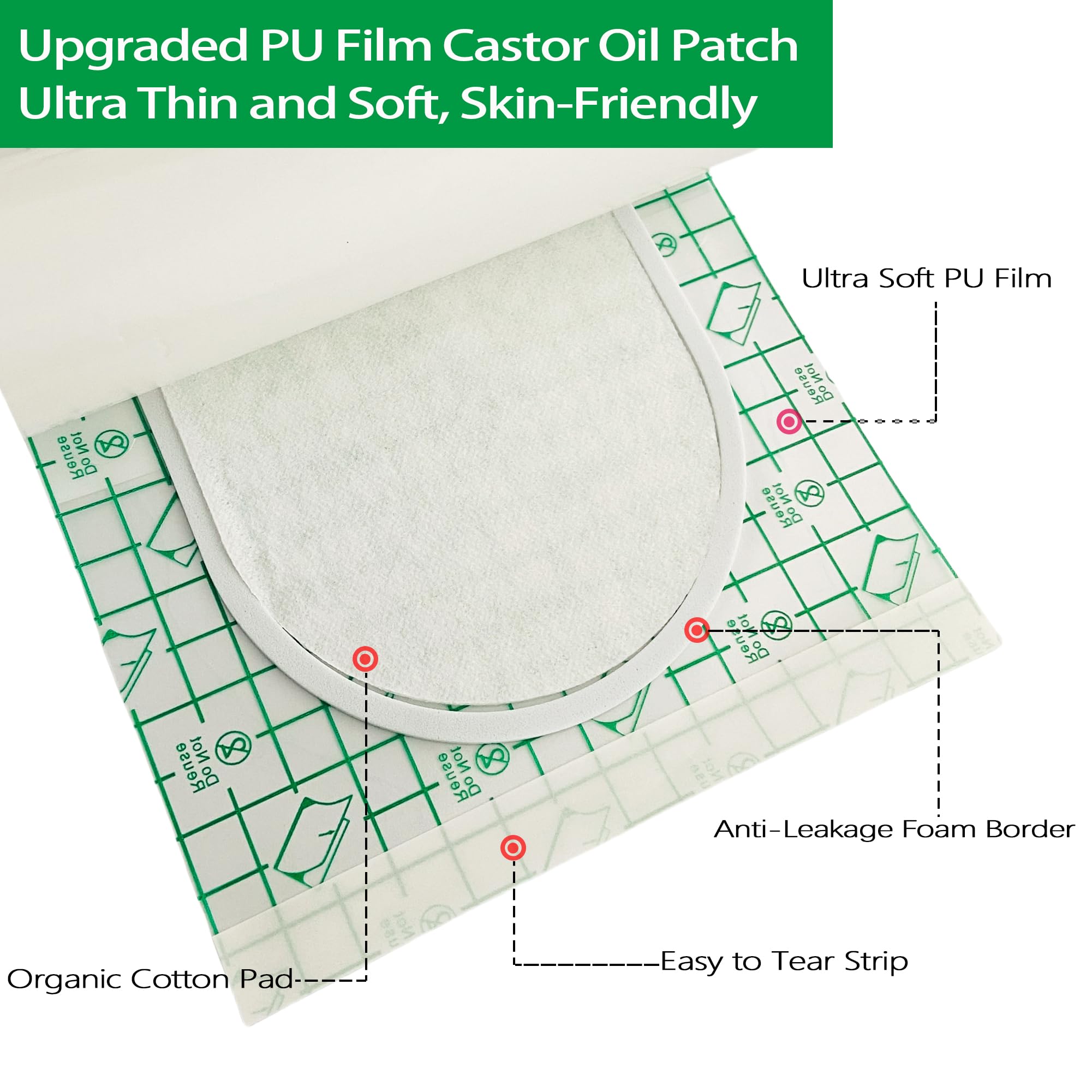 VirKech wrap inner adhesive layer secures patch during movement