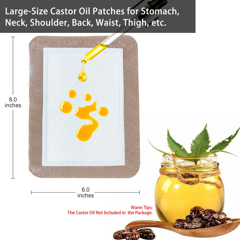 VirKech organic cotton pad provides gentle absorption and skin-friendly castor oil delivery.