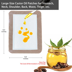 VirKech organic cotton pad provides gentle absorption and skin-friendly castor oil delivery.