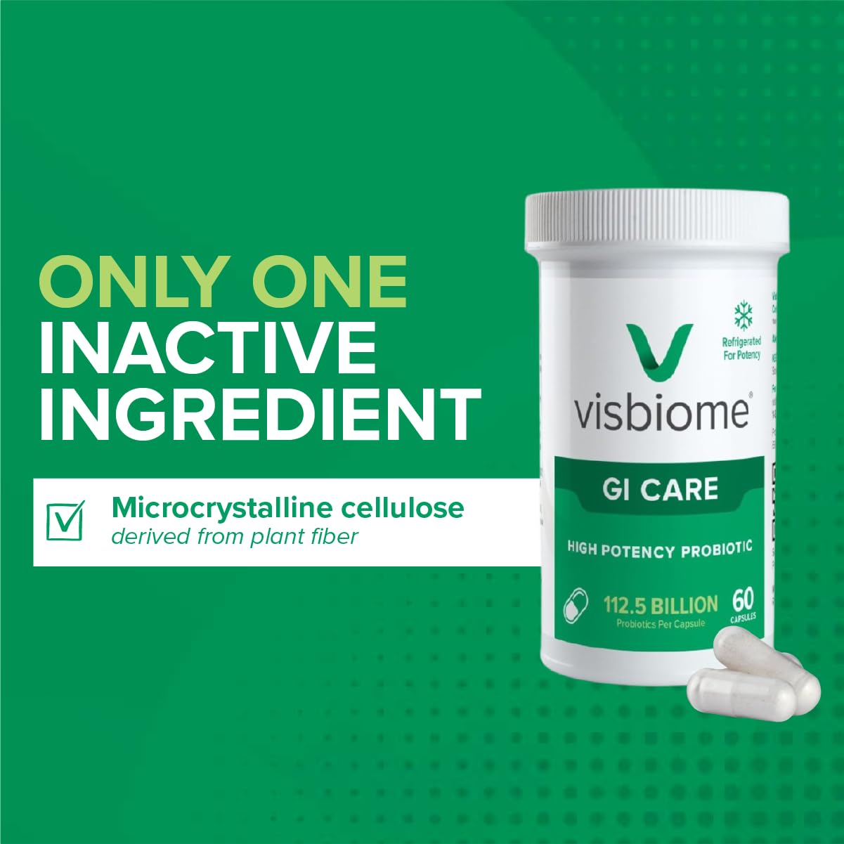 Visbiome Made in USA badge indicating quality manufacturing