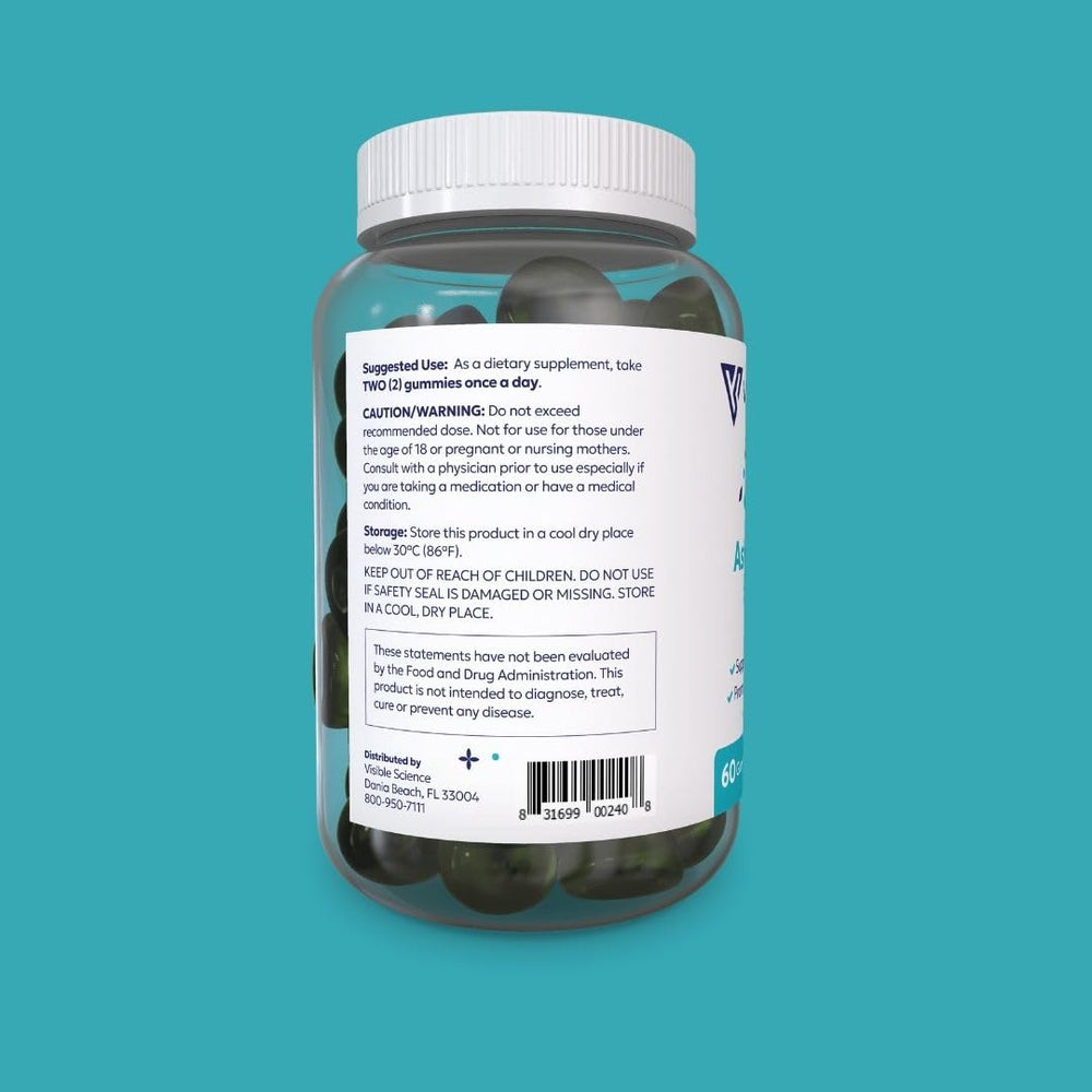 Visible Science supplement panel showing vitamin D and zinc benefits.