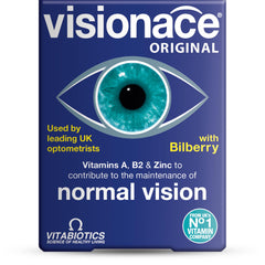 Visionace Original bottle front for daily eye support.