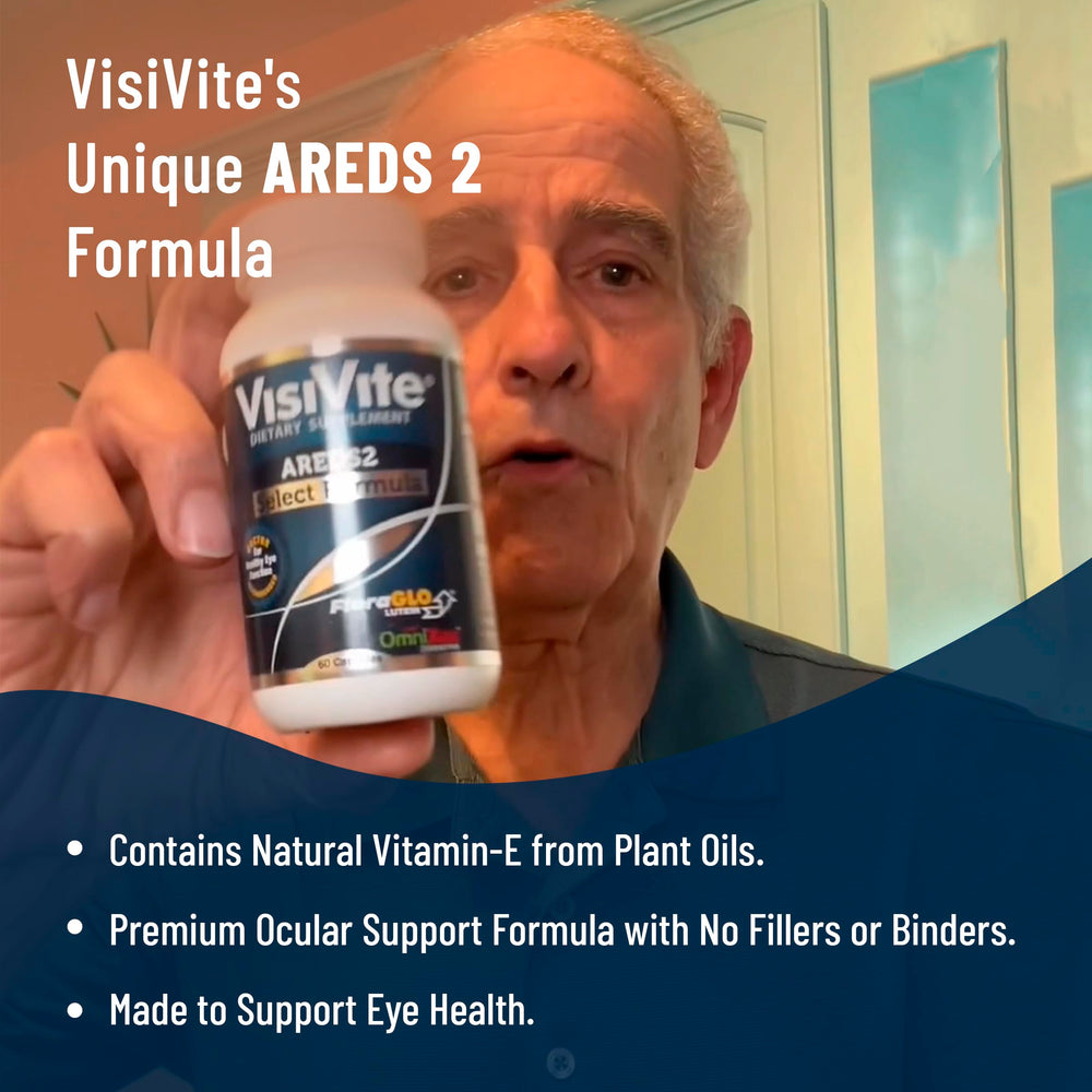 VisiVite AREDS2 packaging close-up highlighting premium packaging
