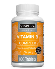 VISPURA Complejo B: bote frontal, apoyo diario para energía sostenida.