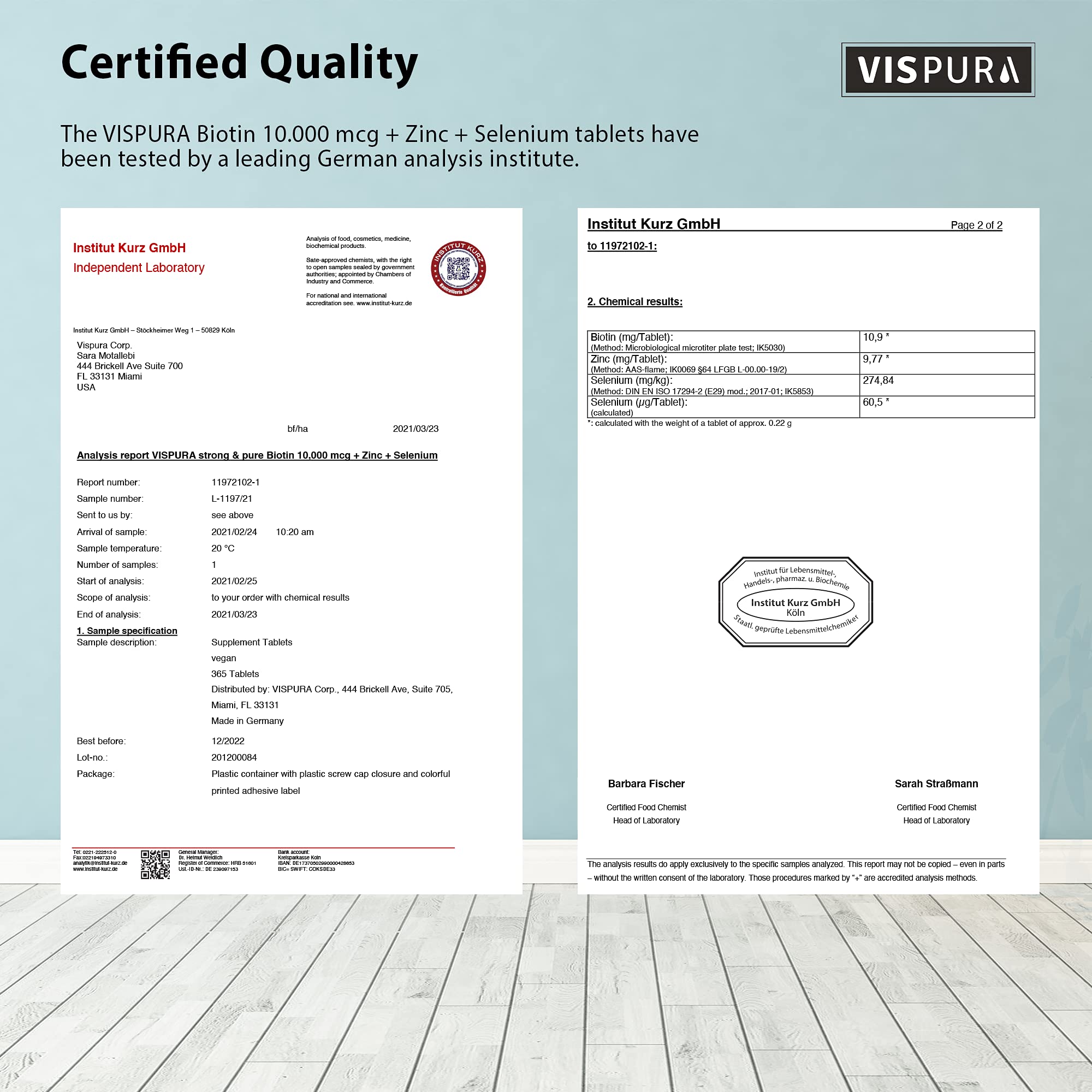VISPURA natural no additives badge highlights a simple wellness approach.