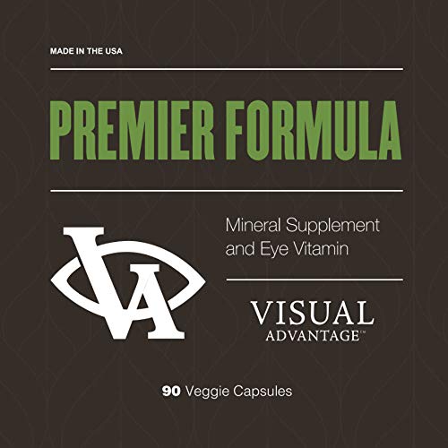 Visual Advantage Premier Eye Health capsule being poured for easy intake