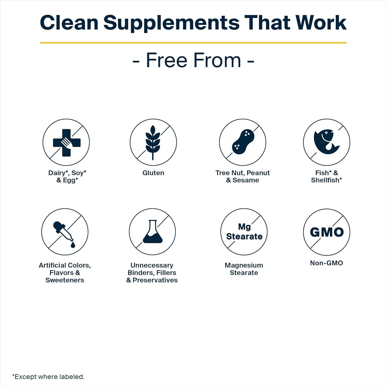 Vital Nutrients Vitamin D 5000 IU label highlights allergen-free, non-GMO formula.