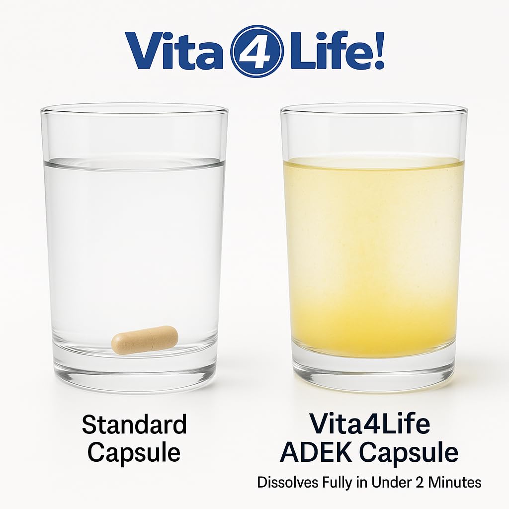 Vita4Life chelated minerals logo shows calcium, magnesium, zinc, selenium