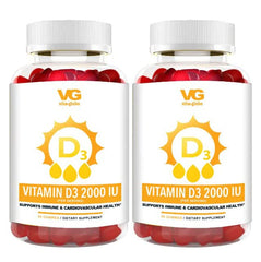 Vita Globe Vitamin D3 gummy bottle with high potency D3 for daily wellness