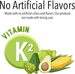VITA GLOBE Vitamin K2 Gummies texture close-up highlighting chewable, tasty daily supplement
