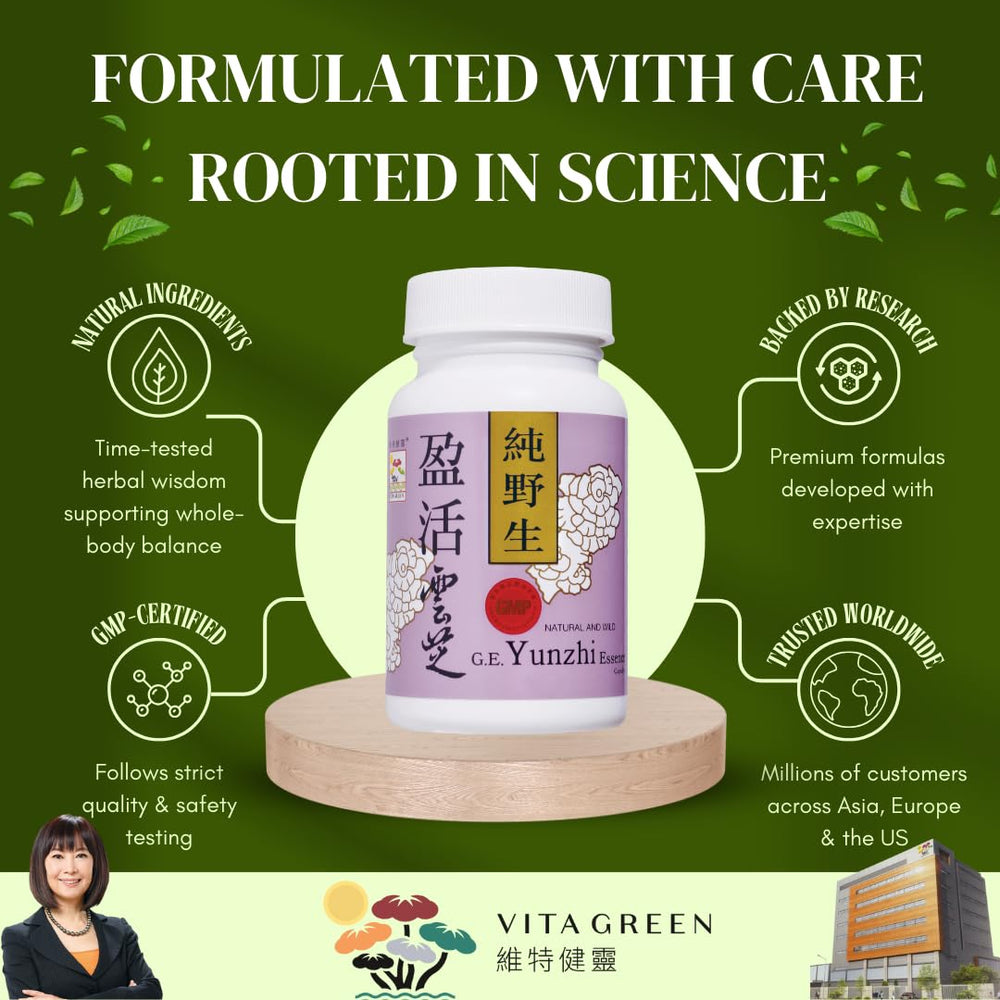 Vita Green bottle pour shows easy daily dosage for gut balance.
