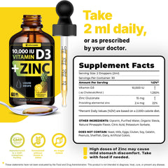 Vita Guard Pineapple flavor drops pour smoothly for a sugar-free daily supplement