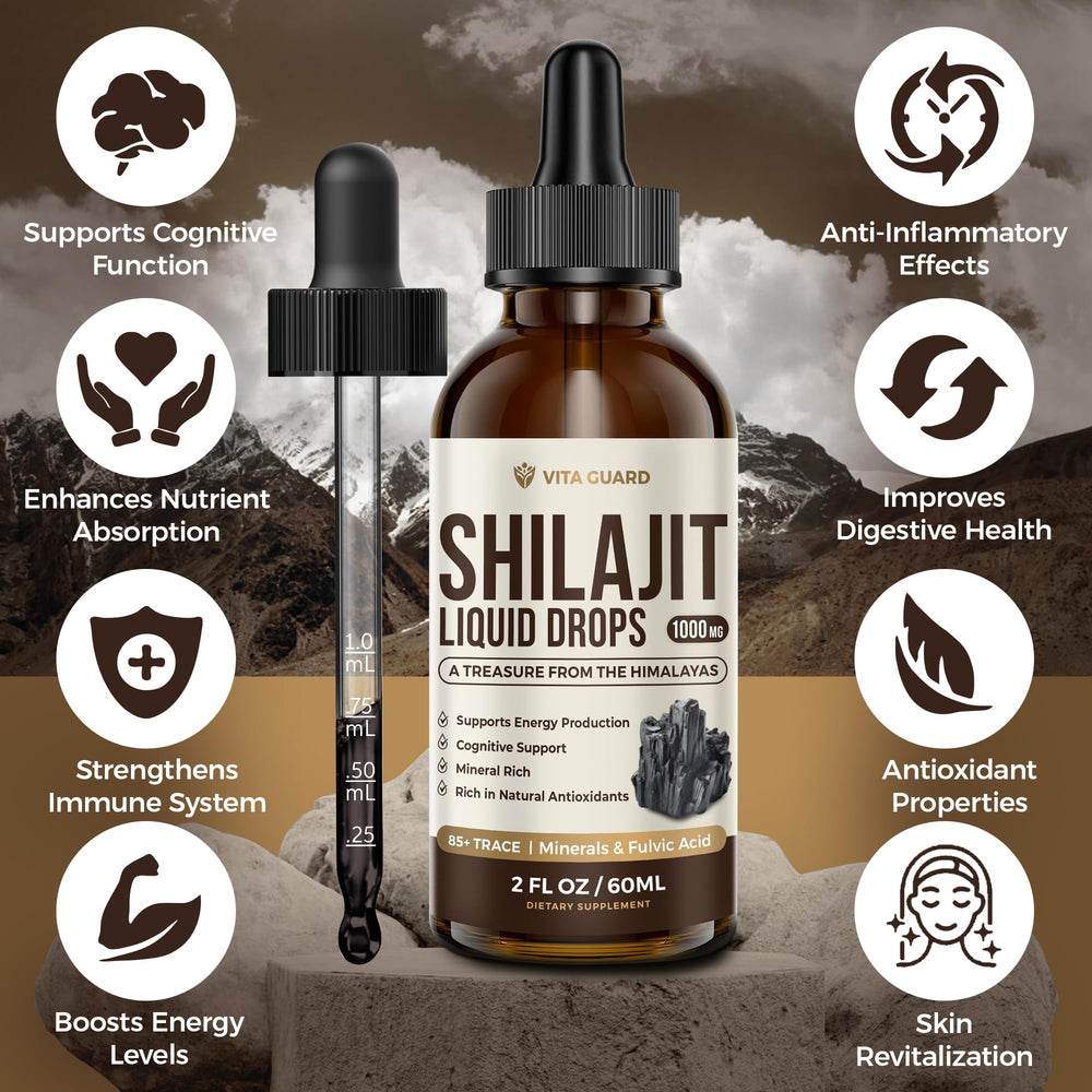 Drops added to tea with Vita Guard for vitality.