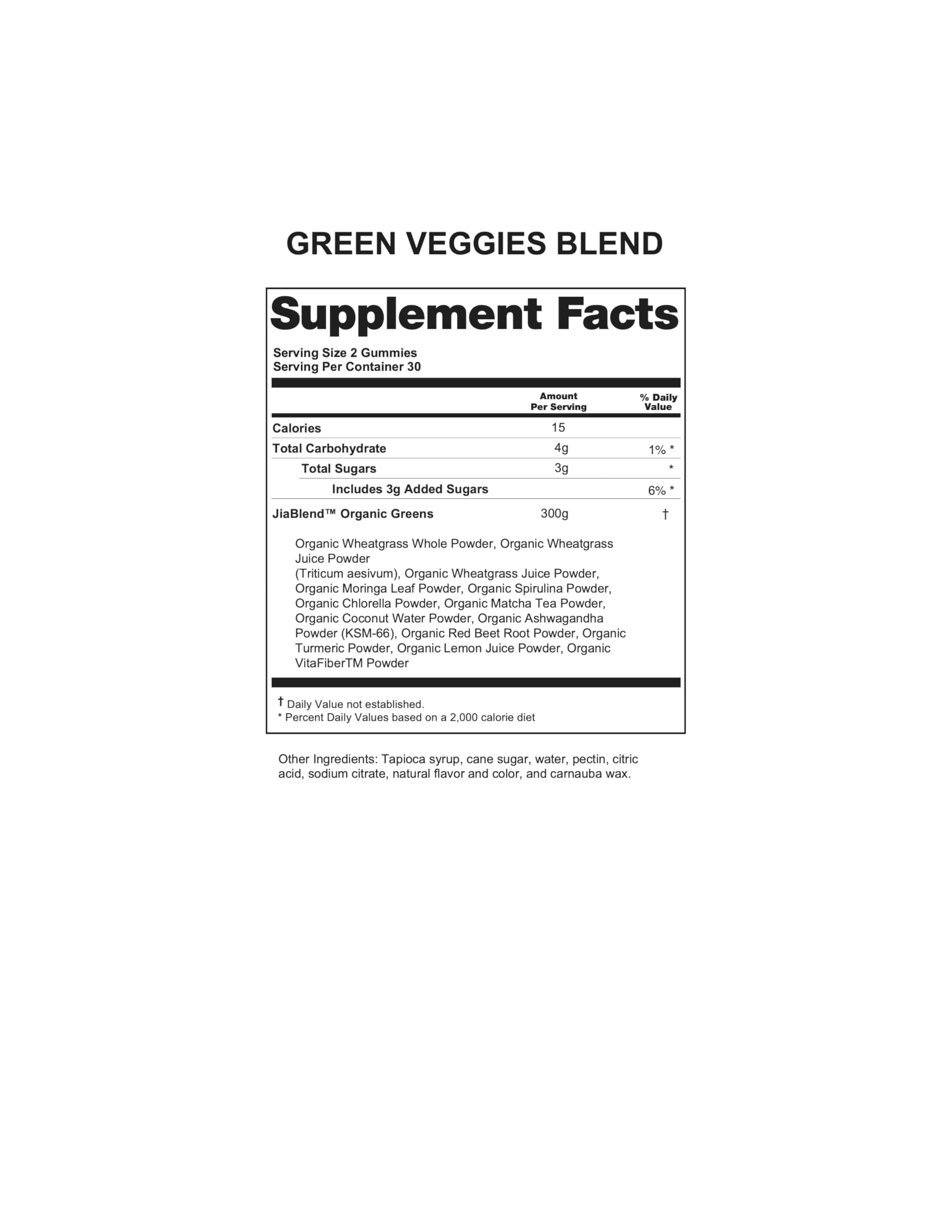 VITA JKORE Green Veggies travel pack ready for on-the-go supplementation