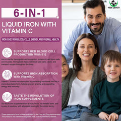 Close-up of Vita Letuo iron drops fruit flavor