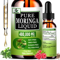 Vita Letuo Moringa liquid drops bottle for daily immune support.