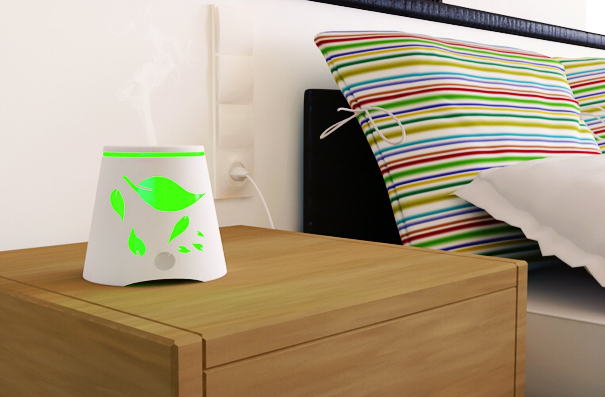 Vita Miracle ultrasonic diffuser with silent operation for sleep and study.