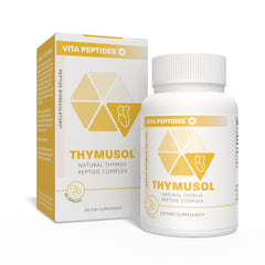 Vita Peptides Thymusol bottle front highlighting thymus support for immune health.