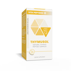 Vita Peptides Thymusol packaging box showcasing natural peptide bioregulator benefits.