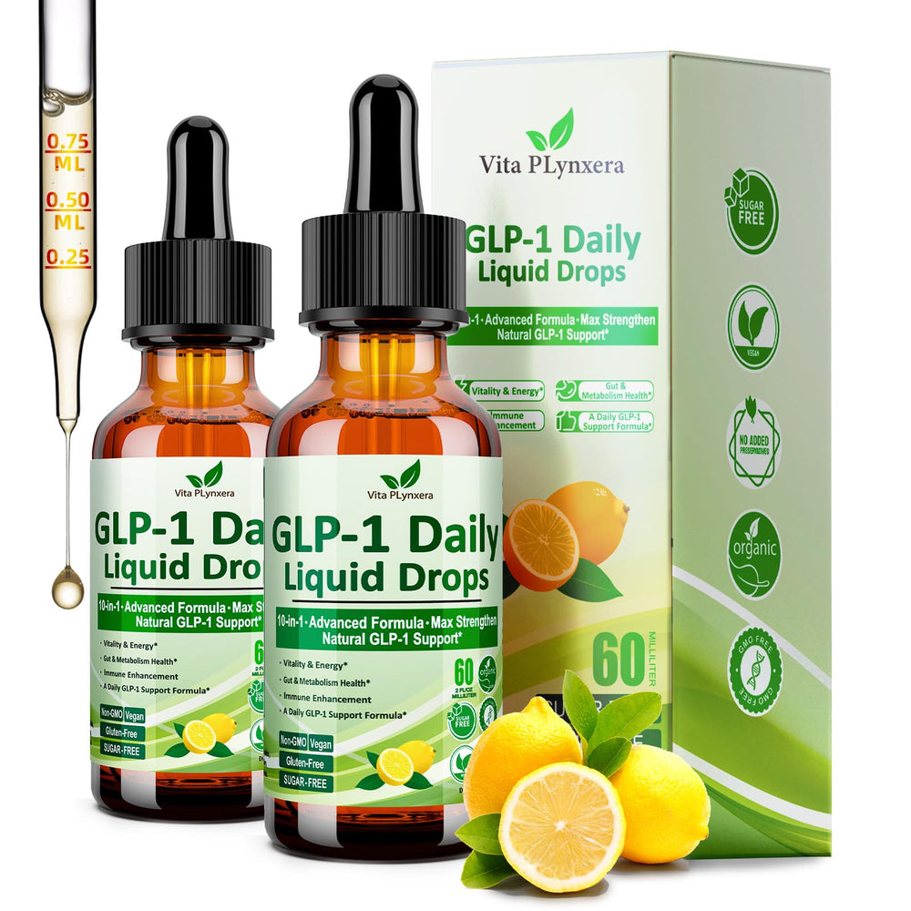 Vita PLynxera metabolic drops bottle for easy daily wellness support.