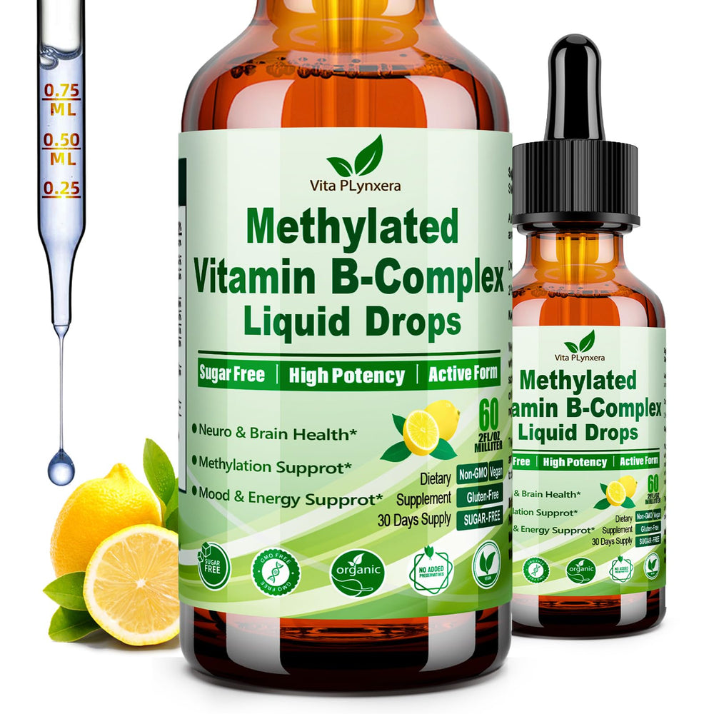 Vita Plynxera Methylated B Complex bottle ready for daily energy support.