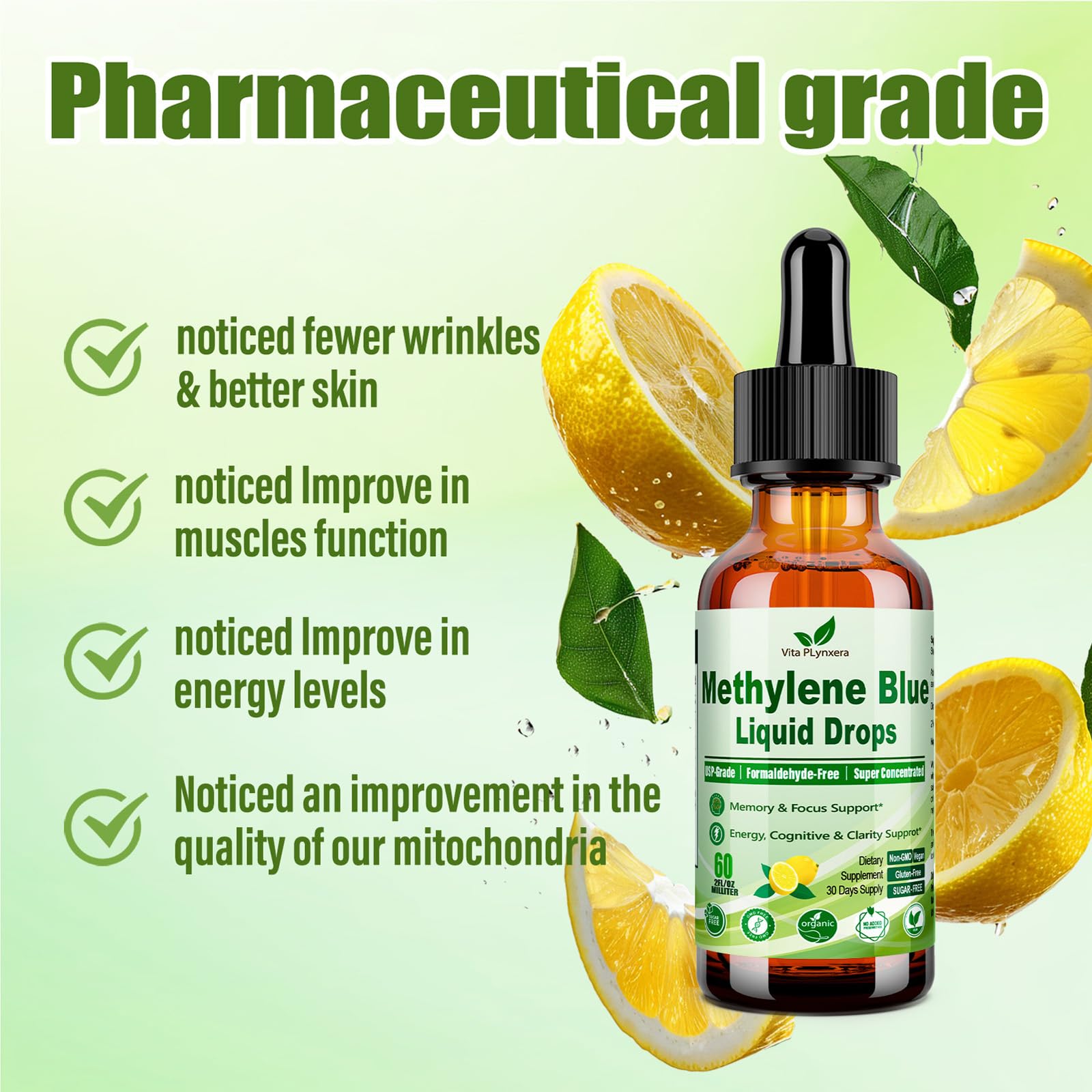 Vita PLynxera nootropic blend with Theanine and Alpha-GPC for focus