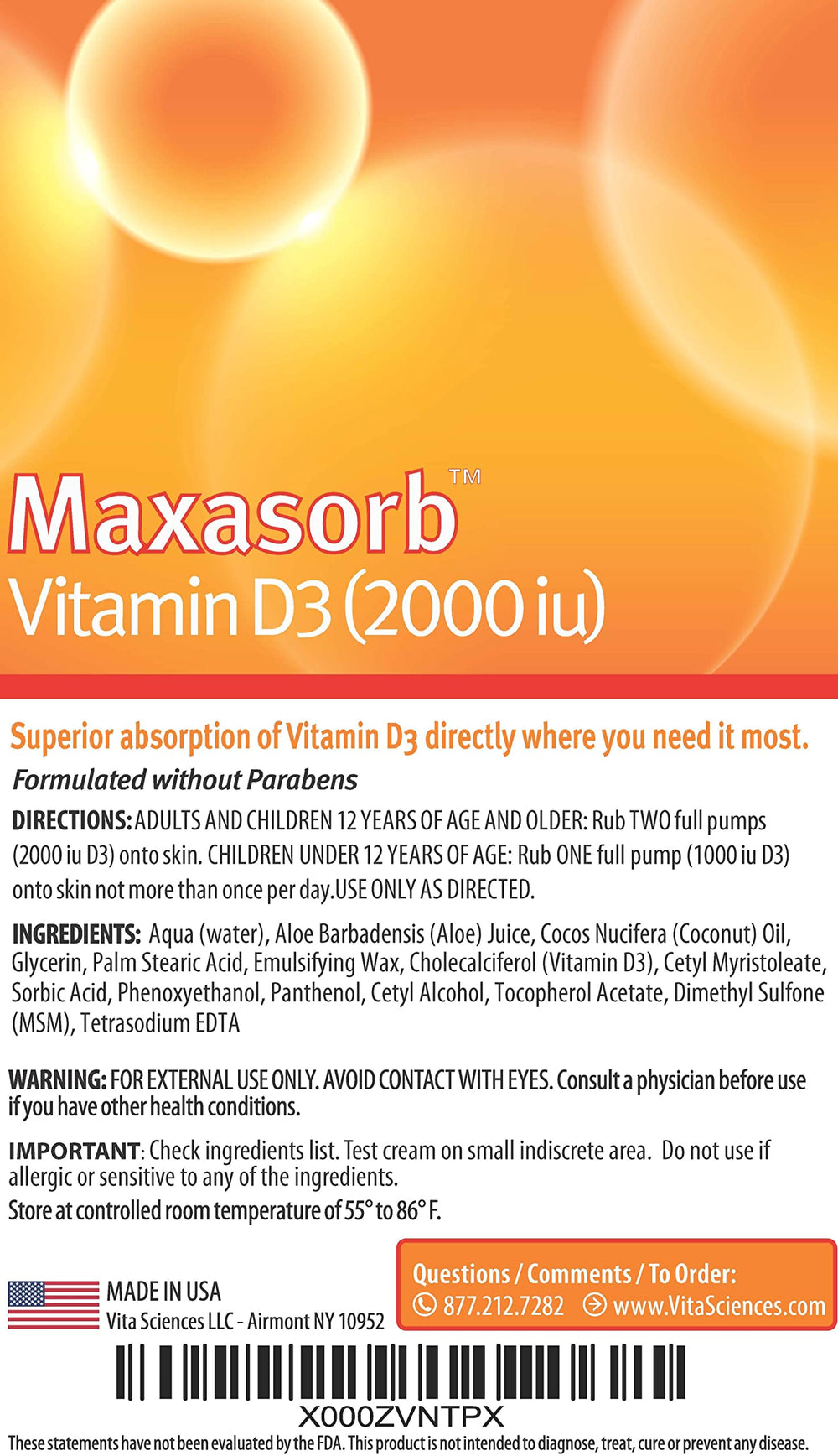 Vita Sciences Vitamin D3 Cream daily routine usage supports easy skincare integration