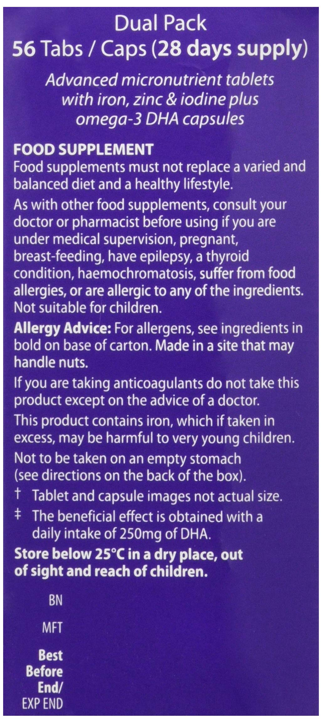 Vitabiotics Neurozan Plus bottle close-up showing Gingko Biloba for brain circulation.