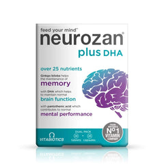 Vitabiotics Neurozan Plus tablets 56-pack shot for daily cognitive support.