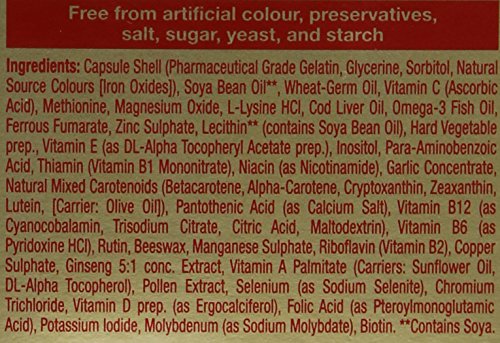 Vitabiotics Omega-H3 capsules open for everyday vitamin mineral intake