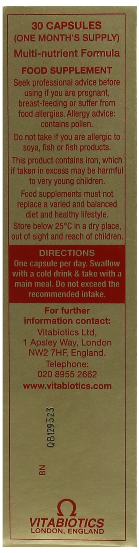 Vitabiotics Omega-H3 packaging box image suggesting convenient routine