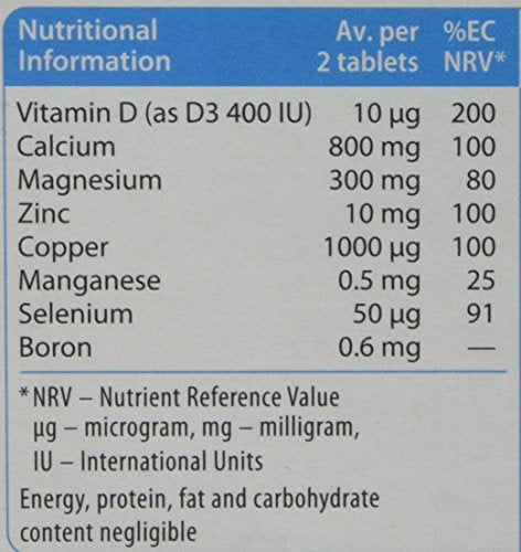 Vitabiotics Osteocare bottle and glass setup for convenient at-home use.