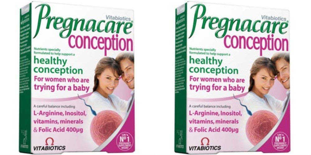 Vitabiotics Pregnacare Conception 30s bottle for fertility support and daily well-being.