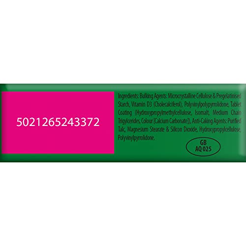 Vitabiotics Ultra Vitamin D bottle label showing dosage and daily use information.