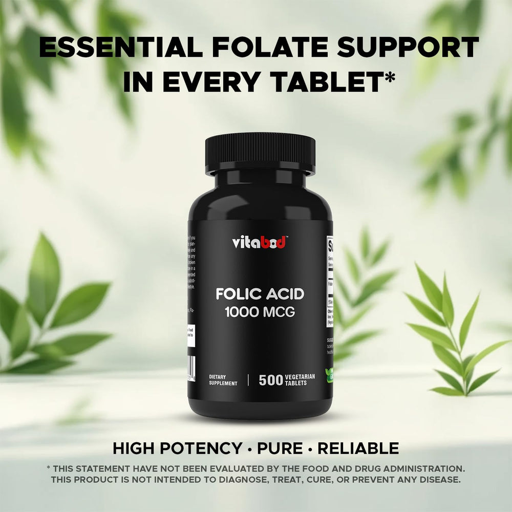 Vitabod Folic Acid produced in the USA under GMP standards